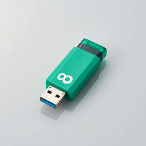 USB2.0 ノック式メモリ 8GB - MF-APKU2008GGR