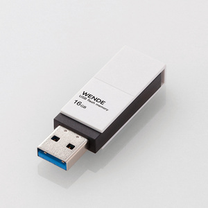 回転式USBメモリ(ホワイト)16GB(MF-RMU3A016GWH)