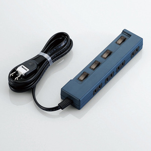個別スイッチ付電源タップ「Color Style」 - T-C02-2410BU
