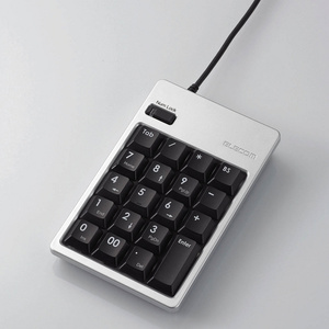 2ポートUSB2.0HUB付USBテンキーボード - TK-TCM012SV