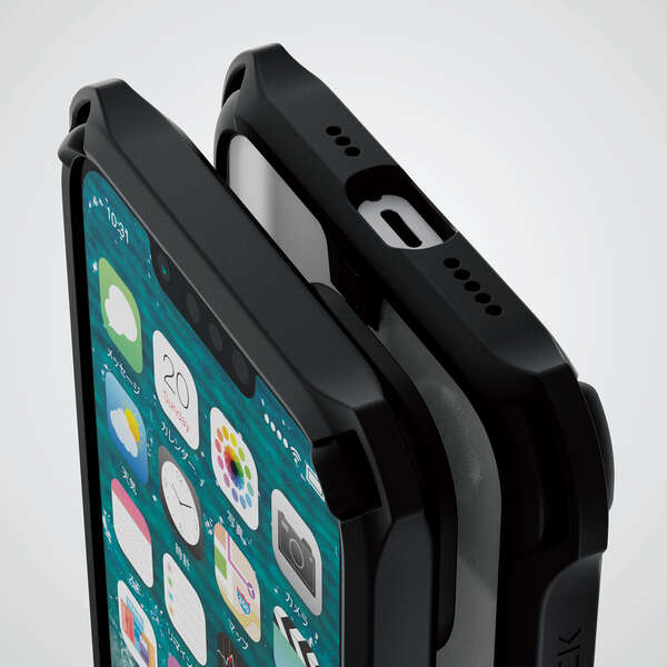 iPhone 14 ZEROSHOCK フレームカラー 極み - PMCA22AZEROFCBK