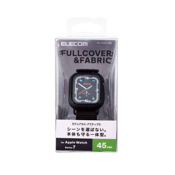 45mm☆Apple Watchバンド　ラバーベルト　カバー　クリアケースWS1