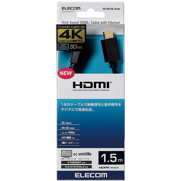 イーサネット対応HIGHSPEED HDMIケーブル