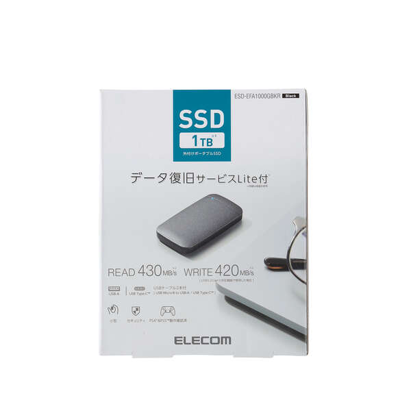 外付けポータブルSSD - ESD-EFA1000GBKR