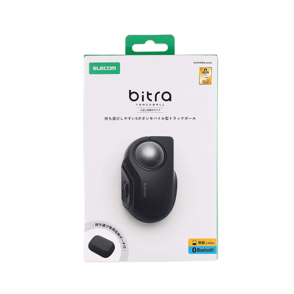 ELECOM bitra Bluetooth トラックボールマウス bitra USB無線/Bluetoothトラックボール [5ボタン/人差し指操作] - M