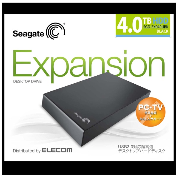 SGD-JMX040UBK Seagate USB3.1 外付けハードディスク