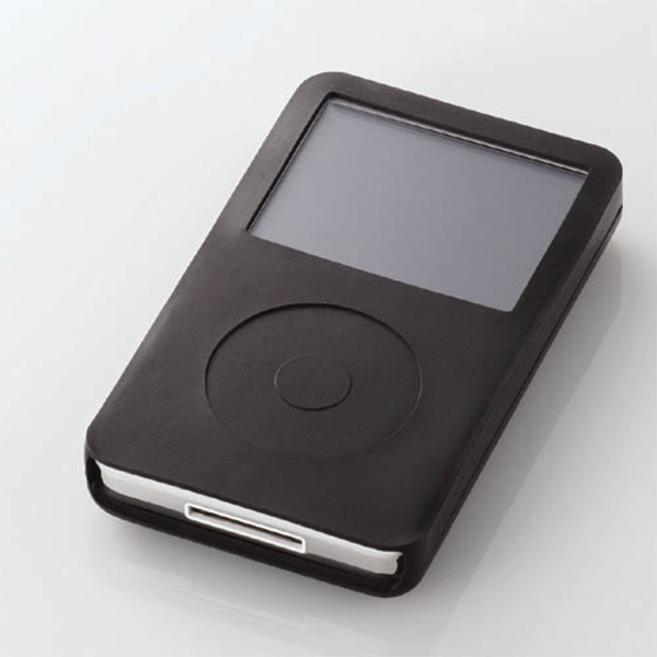 送料無料 店舗 第5世代iPod 60GB用シリコンケース AVD-SCA5G6BK - ポータブルプレーヤー