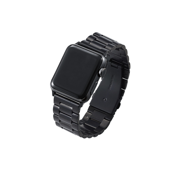 アップル ウォッチ40/38ミリ用プレミアムステンレスバンド - AW-38BDSS3BK