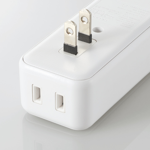 モバイルUSBタップ(直差し/2口+3ポート) - ECT-03WH モバイルUSBタップ(直差し/2口+3ポート) - ECT-03WH