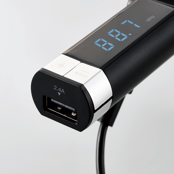 フルチャンネル対応FMトランスミッター/φ3.5+USB - LAT-FM3UB01BK