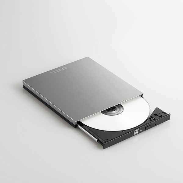 Type-C搭載ポータブルDVDドライブ再生編集書込
