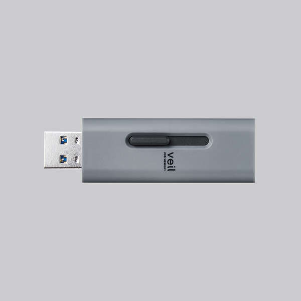 スライド式USB3.2(Gen1)メモリ - MF-SLU3064GGY