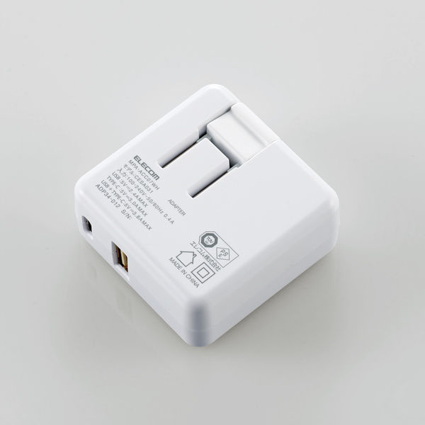 AC充電器（3.6A/Type-C+USBポート） - MPA-ACC07WH