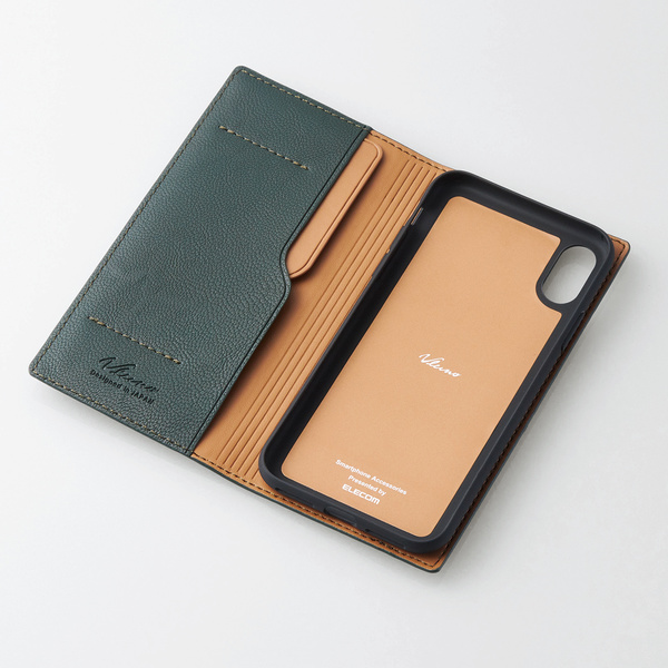 iPhone XS用ソフトレザーカバー/イタリアン(Coronet) - PM-A18BPLFYILGN