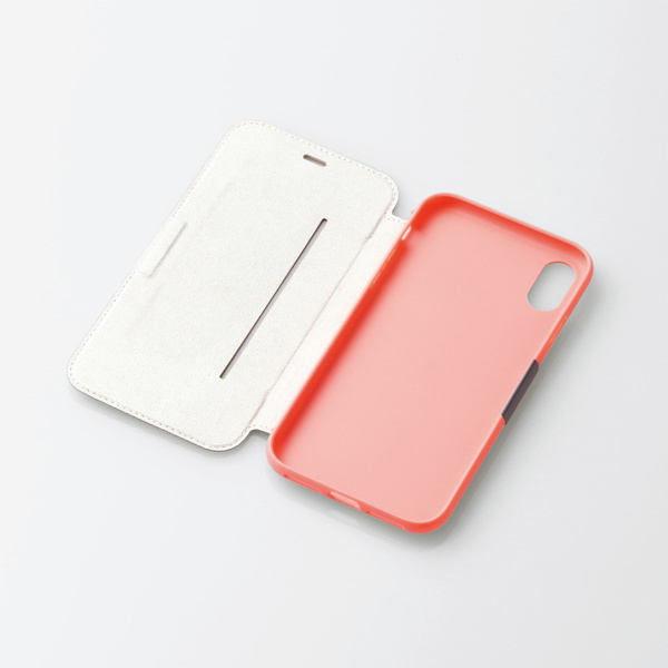iPhone XR用ソフトケース/フラップ付 - PM-A18CUCFPN