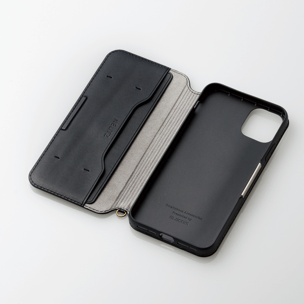 iPhone 11 Pro Max用ソフトレザーケース/磁石付 - PM-A19DPLFY2BK iPhone 11 Pro Max用ソフトレザーケース/磁石付 - PM-A19DPLFY2BK