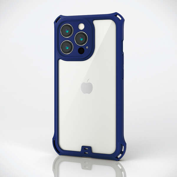 Apple iPhone 13 ブルー 本体 ZERO SHOCKカバー付き iPhone 13 ZEROSHOCK - PM-A21BZEROBU