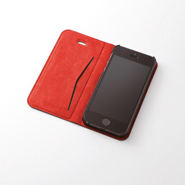 iPhone SE/5s/5用 薄型ソフトレザーカバー - PS-A12PLFUBKN