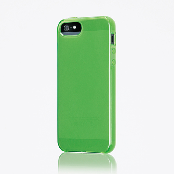 iPhone SE/5s/5用ソフトケース（グリーン） - PS-A12UCGN