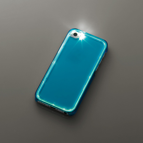 Iphone 5c用シャイニングケース クリアブルー Ps A13pvsbuc