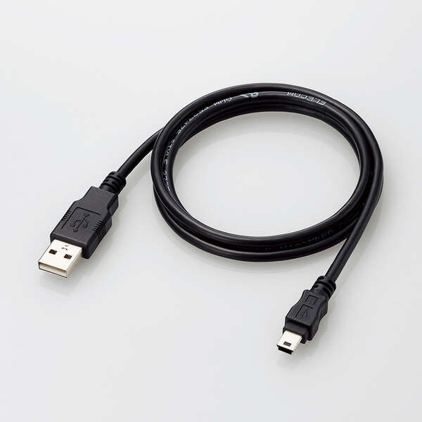 USB2.0 A-miniBケーブル - U2C-AM10BK/ID