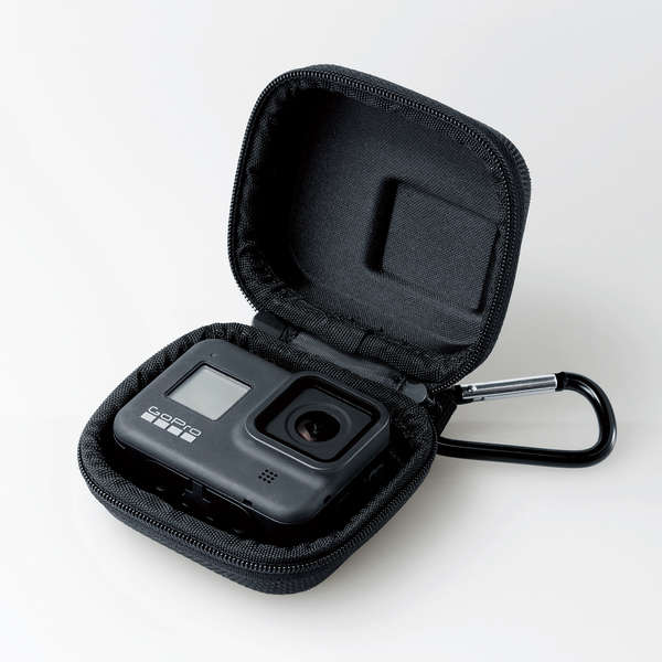 史上一番安いエレコム アクションカメラ 用 アクセサリ GoPro 用 シューティング グリップ 対応 ケース ソフトケース カバー ゴープロ 汎用 ブラック  カメラ・ビデオカメラ・光学機器用アクセサリー