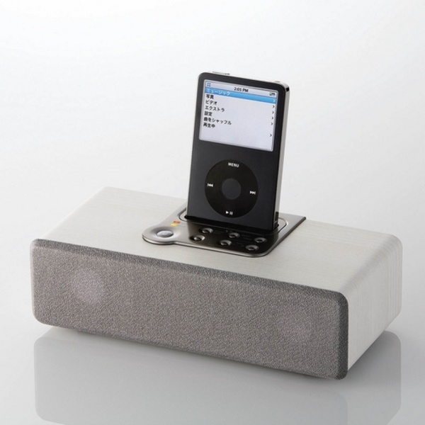 iPod用木のスピーカ - ASP-WP8WH