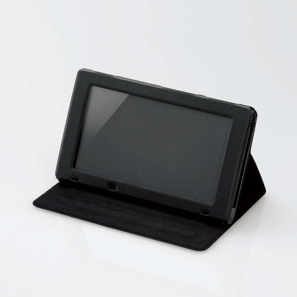 NINTENDO SWITCH(TM)用抗菌ソフトレザーカバー - GM-NS20APLFBK
