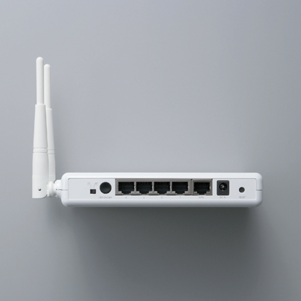 女性が喜ぶ♪ 無線LANブロードバンドルータ LAN-WN22/R - ルーター・ネットワーク機器