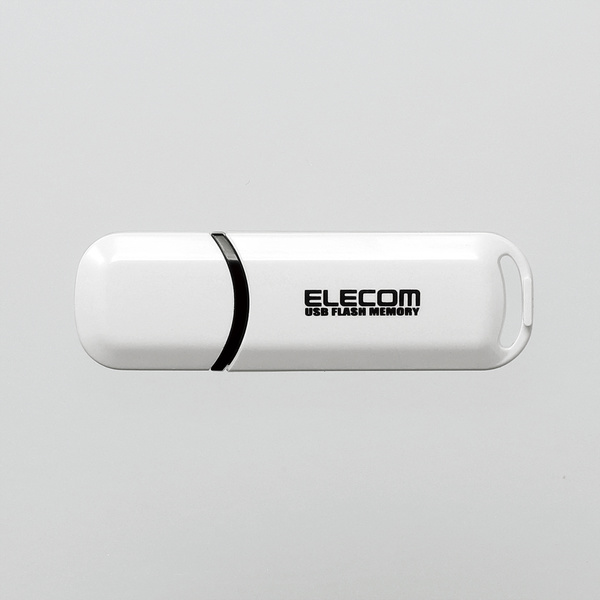 キャップ式USB2.0メモリ(ホワイト)16GB - MF-HCBU216GWH