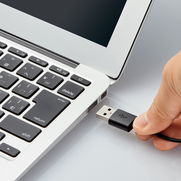 パソコン用2.0ch木のスピーカー USBオーディオタイプ - MS-W13UXBK