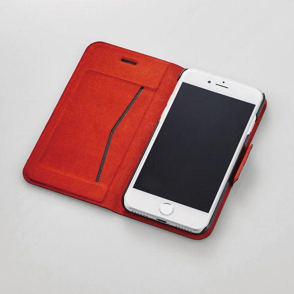 iPhone 7用ソフトレザーカバー/薄型/磁石付 - PM-A16MPLFUMBK