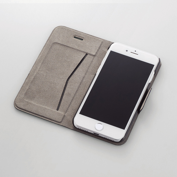 iPhone 7用ソフトレザーカバー/薄型/磁石付 - PM-A16MPLFUMBU