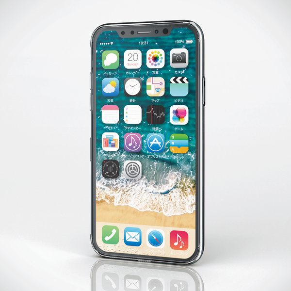 iPhone XS用ソフトケース/極み/サイドメッキ - PM-A18BUCTMSV