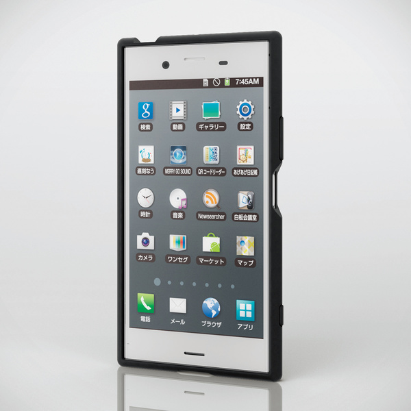 Xperia(TM) XZ1用TOUGH SLIM/ガラストップ風 - PM-XZ1TSGBU