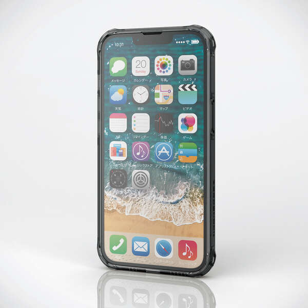 iPhone 14 ZEROSHOCK シルキークリア ガラスフィルム付き