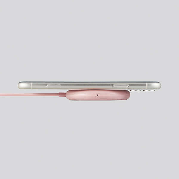 ケーブル一体型 Qi規格対応ワイヤレス充電器(5W・卓上・1ｍ) - W-QA16PN