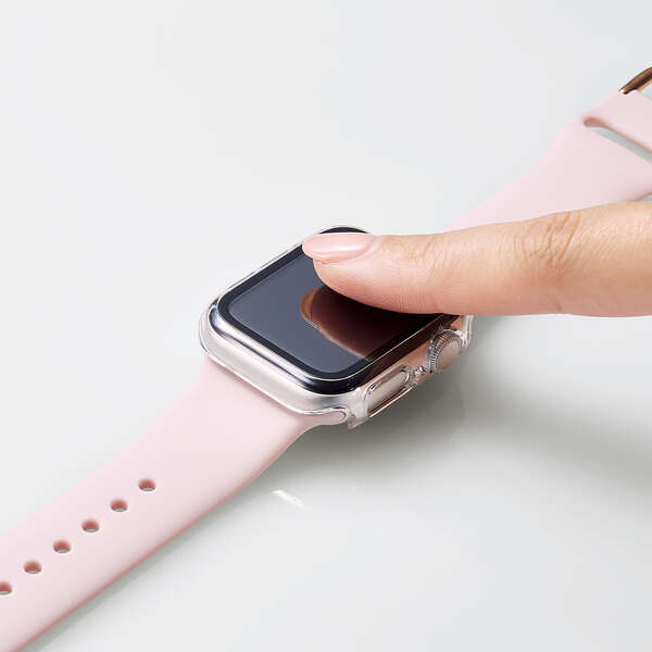 Apple Watch 40mm用フルカバーケース プレミアムゴリラガラス 高透明