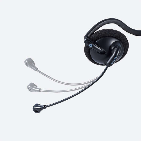 ネックバンドタイプ ヘッドセット 有線 USB - HS-NB05UBK