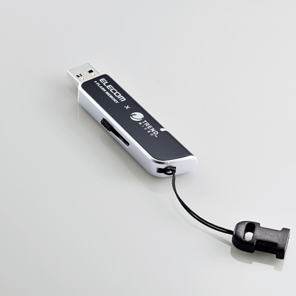 セキュリティ機能付USBメモリ - MF-TRU208GBK