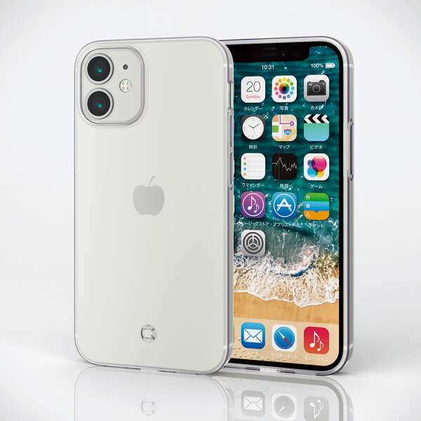 iPhone 12 mini ソフト ケース ストラップホール付き - PM