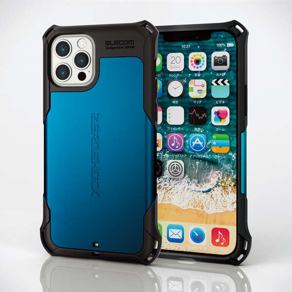 iPhone 12/12 Pro ハイブリッド ケース ZEROSHOCK - PM-A20BZEROBU iPhone 12/12 Pro ハイブリッド ケース ZEROSHOCK - PM-A20BZEROBU