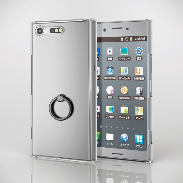 Xperia Tm Xz Premium用シェルカバー リング付き Pm Xxzppvrsbkc