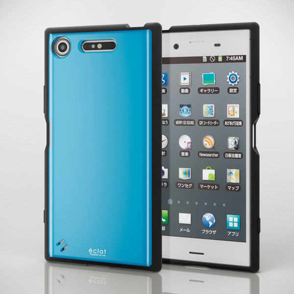 Xperia(TM) XZ1用TOUGH SLIM/ガラストップ風 - PM-XZ1TSGBU