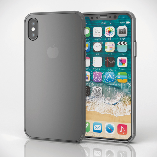 iPhone X用ハイブリッドケース/極み - PMCA17XHVCKBK