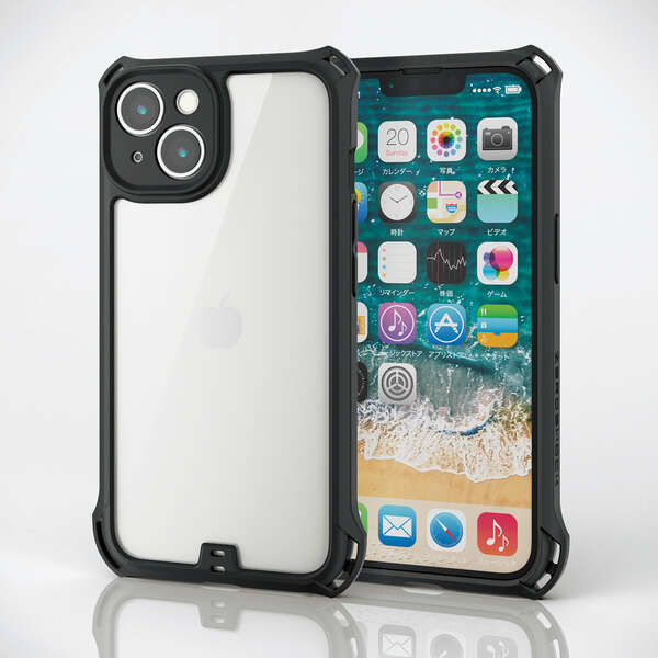 澤*也様 iPhone 14 ブラック 未使用品 箱付き iPhone 14 Pro用 ハイブリッドフリップケース [ブラック]｜株式