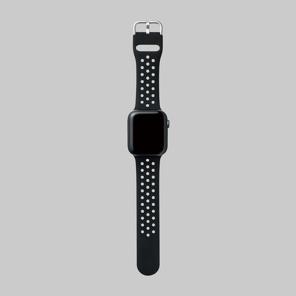 Apple Watch用シリコンバンド アクティブタイプ - AW-44BDSCNBK