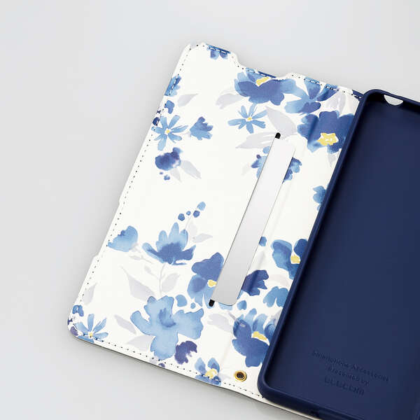 Xperia 5 IV ソフトレザーケース 薄型 磁石付 フラワーズ - PM-X224PLFUJNV