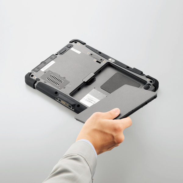 タブレット端末　ロジテック 耐衝撃ZEROSHOCKタブレット[LT-WMT10MK/SET1](状態：クレードル同梱現状品) LT-WMT10H｜産業用、業務用PCの製造/システム導入支援