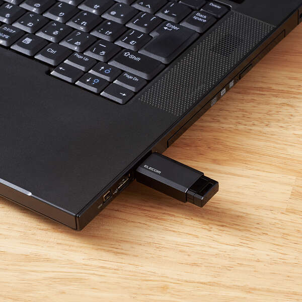 USB3.2(Gen1) ノック式メモリ 64GB - MF-PKU3064GBK/E